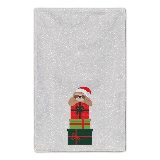 Eat Sleep Be Merry Sloth Tea Towels - Set of 2
